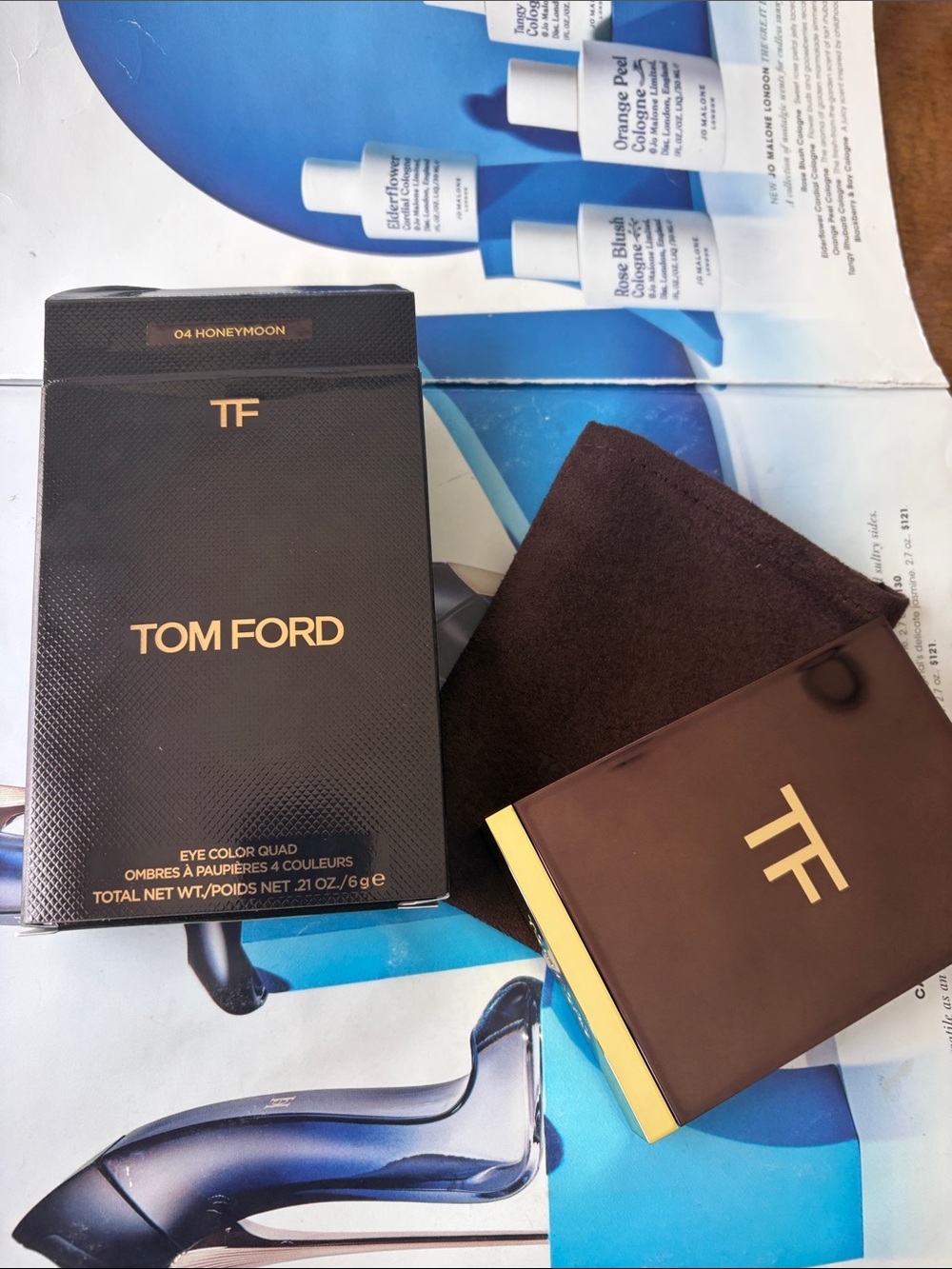 TOM FORD EYE COLOR QUAD EYESHADOW - 04 honeymoon NIB 2025 Fresh